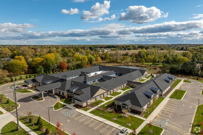 Aerial Photo - Hampton Manor of Van Buren - Senior Living