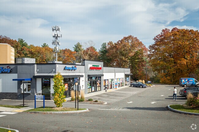 Grab a cup of coffee at Aroma Joe's in Mansfield, just across from Norton.