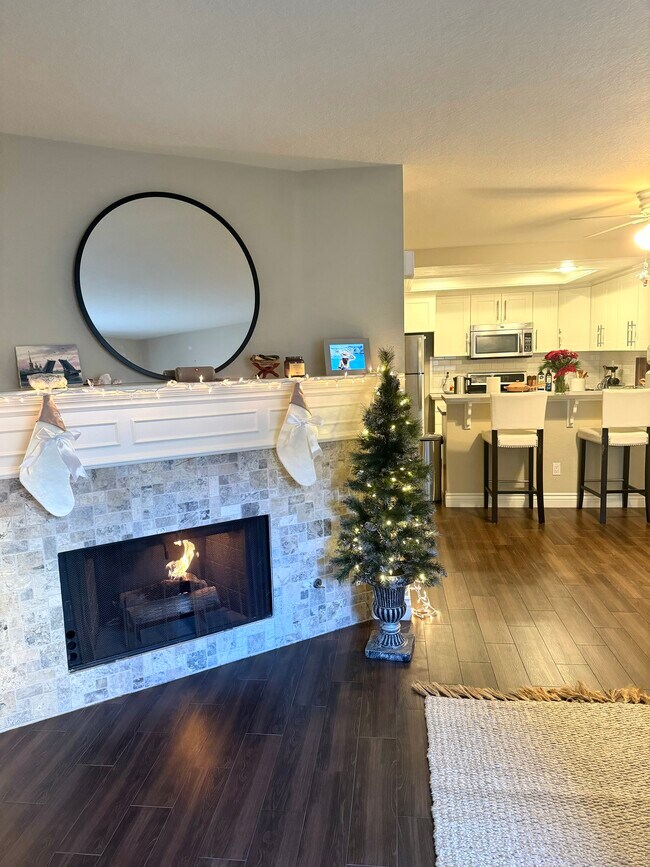 Fire place in the living room - 77 Martinique St