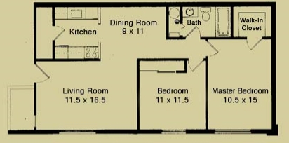 2BR/1BA - Highland Ridge Apartments