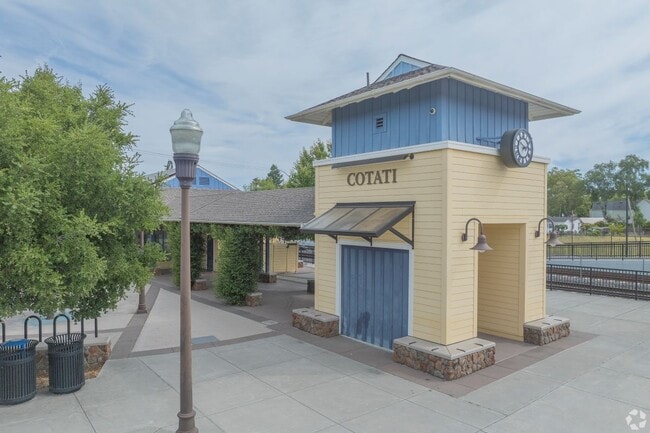The Cotati SMART Rail station sits at the edge of Cotati and Rohnert Park.
