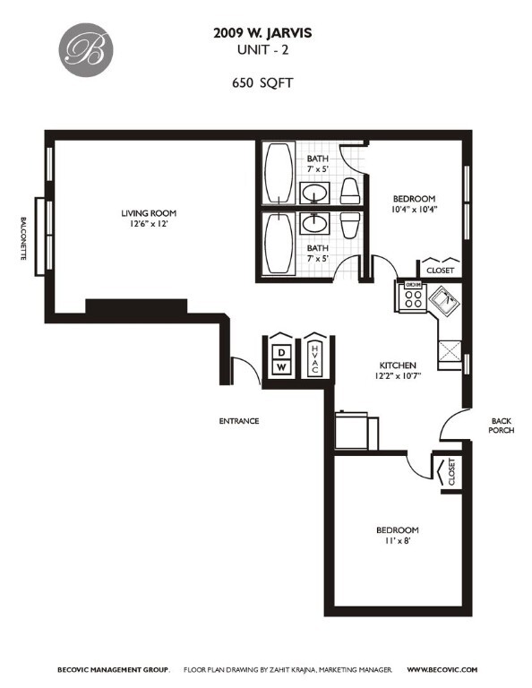 Primary Photo - 2 bed, 2 bath with laundry in unit