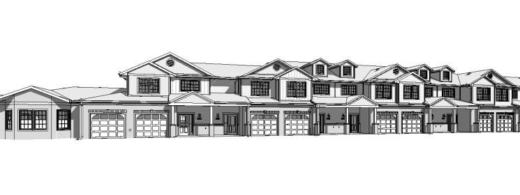 Boceto del edificio - Fox Pointe Townhomes