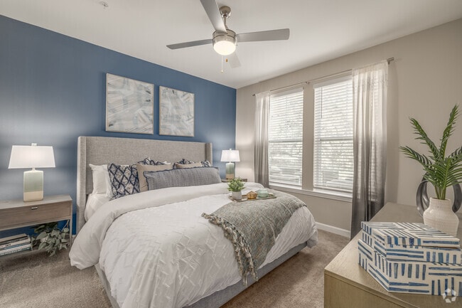 1BR, 1BA - 709SF - Bedroom - The Marlow Gainesville Apartments