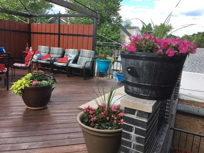 Terraza comunitaria en la azotea - 2216 W Belmont Ave