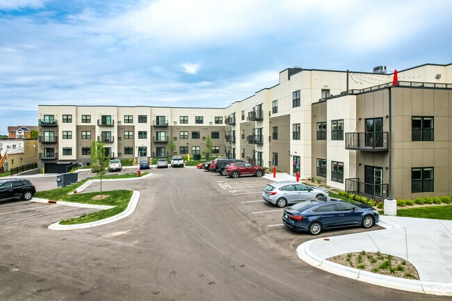 Rear of Building and Parking - The Sentinel Residence Apartments