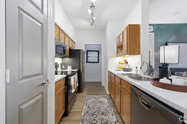 A1 1BR, 1BA - 693SF - Kitchen - The Boulevard at Deer Park