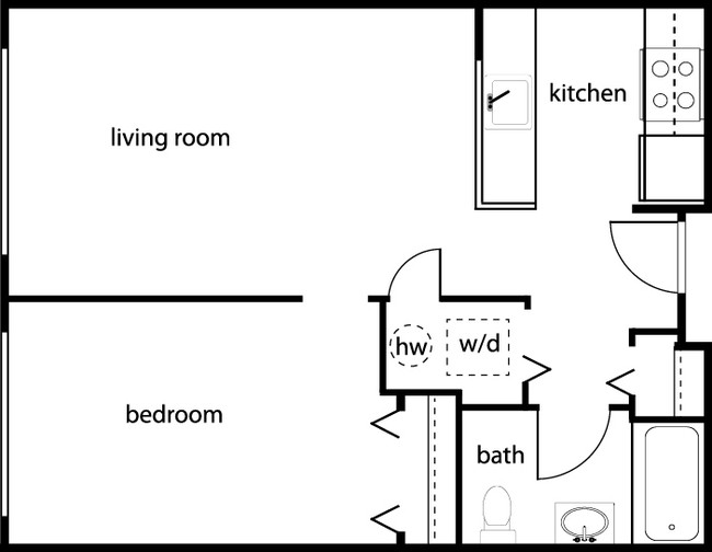 1BR/1BA - Ashland Commons