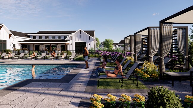 Piscina estilo resort de Echelon en Charlotte - Echelon at Charlotte