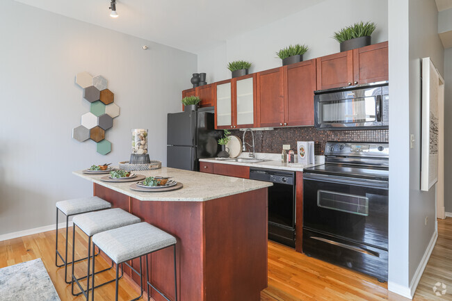 2 BR, 1 BA - Kitchen - Fisher Building Apartments