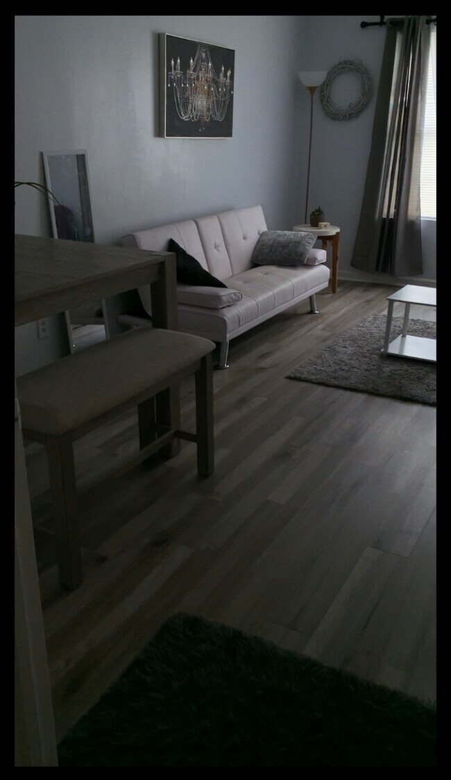 Hightop dining table. Roku TV - 5668 Cedar Croft Ln