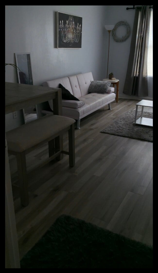 Hightop dining table. Roku TV - 5668 Cedar Croft Ln