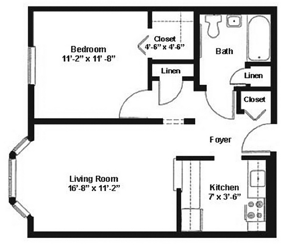 1HAB/1BA - River Edge Manor