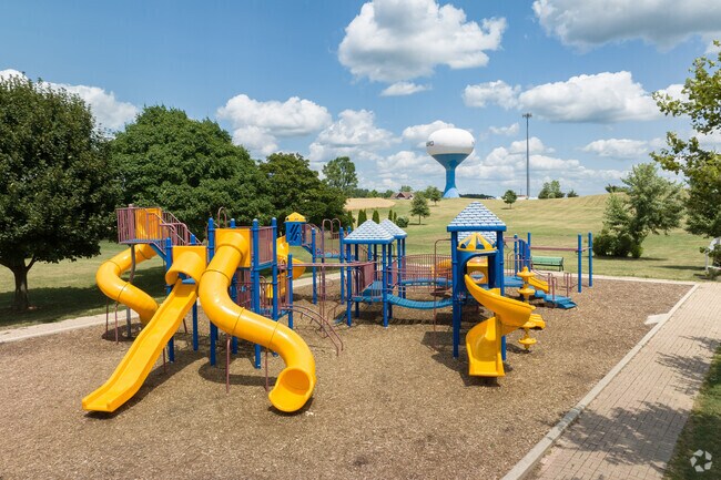 Lions Park in Harvard includes a playground and ball fields.