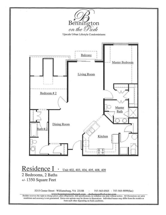 Building Photo - 2 bedroom/ 2 bathroom- Bennington on the Park