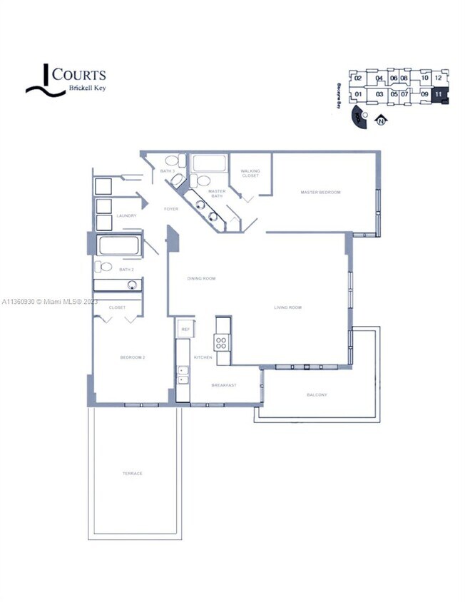 801 Brickell Key Blvd Unit 711, Miami, FL 33131 Condo for Rent in