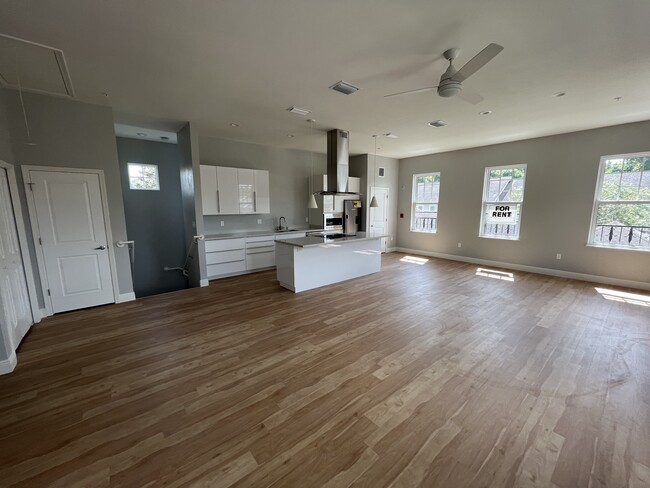Entry to apt, living room (30' x 21') with kitchen - 8766 SW 27th Ln