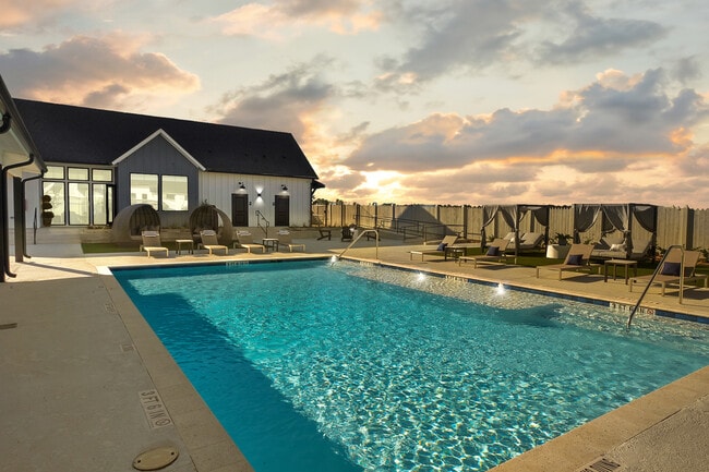 Spacious Resort Style Pool With Floating Seats (Not Seen), Lounge and Cabanas! - The Cottages at Magnolia