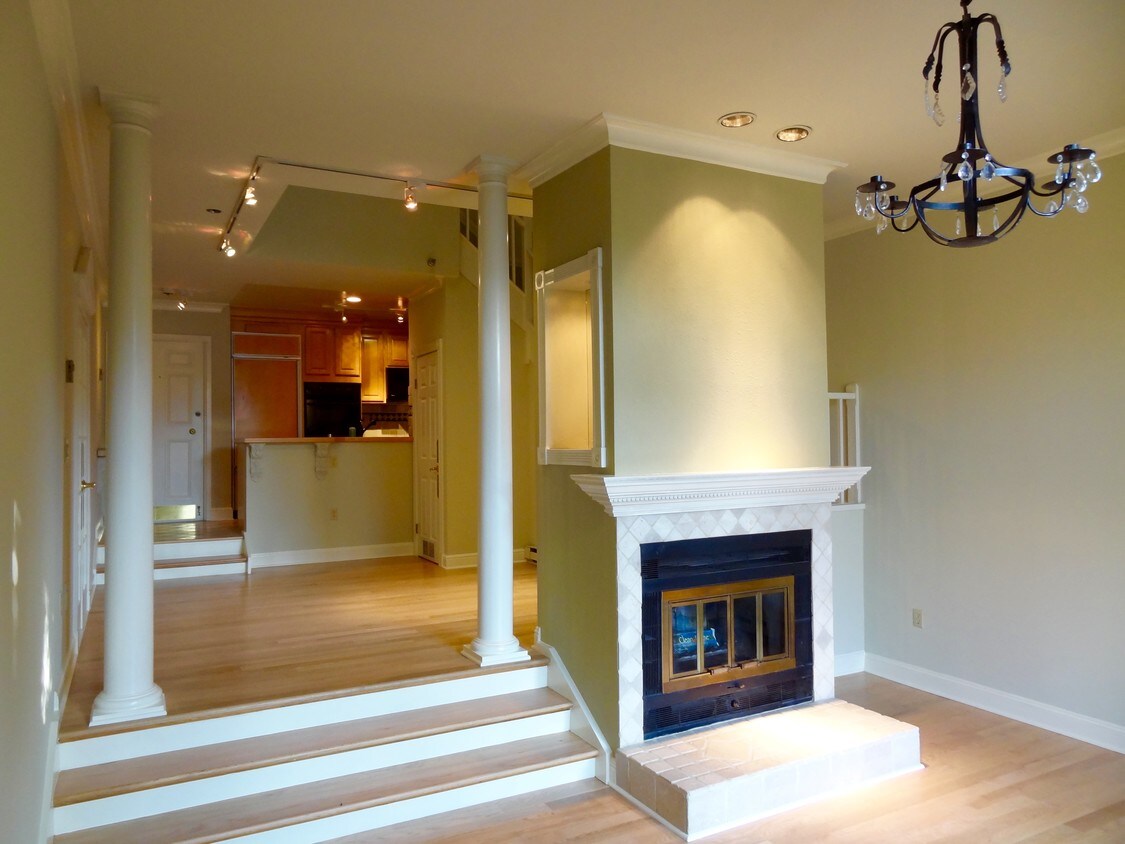 Fireplace wood burning in Living Room - 2425 Market St