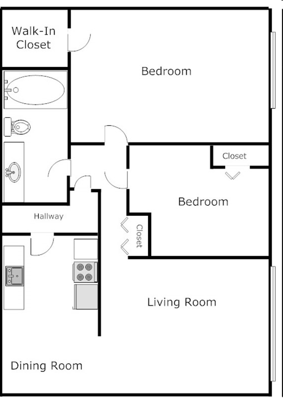 2BR/2BA - Trinity Place Apartments