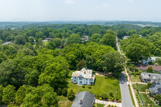 Spacious custom homes and midcentury styles dot Weaverville’s winding roads.