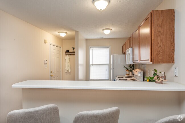 2 habitaciones, 2 baños, 975 pies cuadrados, Juniper, barra de desayuno - Cumberland Towers