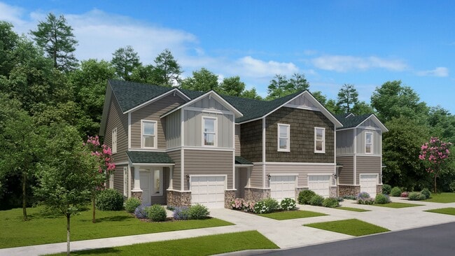 Un exuberante paisaje, un jardín comunitario y acceso a los senderos recreativos Greenway Trail le esperan en Amavi Brier Creek. - Amavi Brier Creek