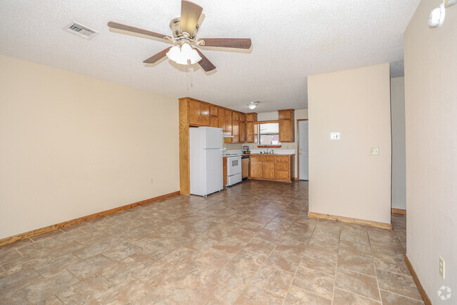 2BR, 1BA - 805SF - Living and Dining Area - Pleasant View Apartments