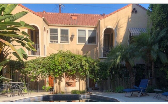 View of front of triplex. Main house in front - 1745 E 1st St