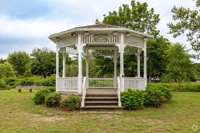 This beautiful gazebo is just one of many you will find in Randolph.