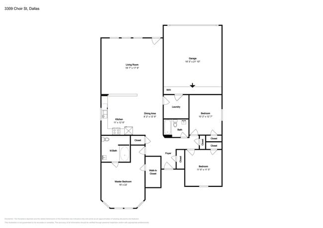 Foto del edificio - Charming 3-Bed, 2-Bath Home in Dallas with Garage Parking