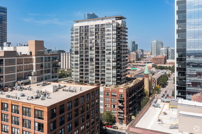 Aerial Photo - The Edge Lofts and Tower