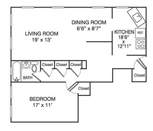 1HAB/1BA - The Meridian