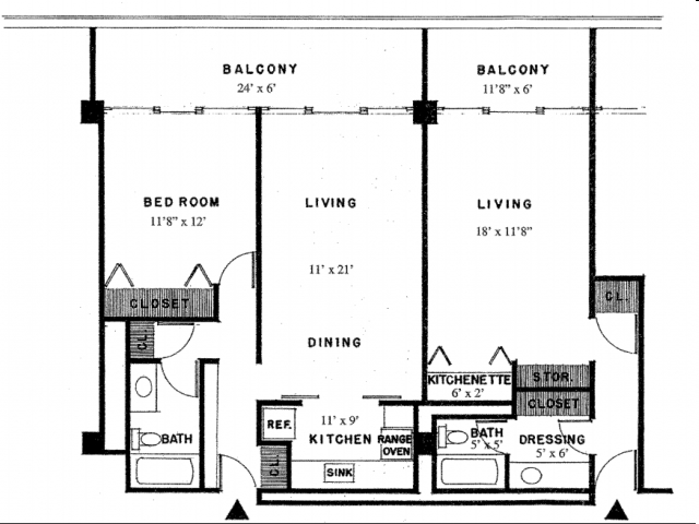 Studio - Lakeshore Towers