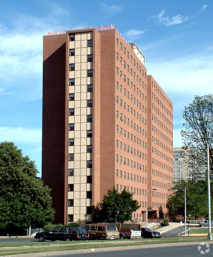 View from the northwest - Lick Towers