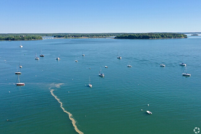 The Casco Bay off the shore of East End is a popular boating and fishing area.