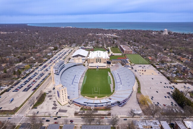 Dyche Stadium is located in Evanston.