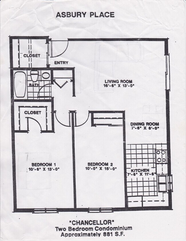 Floor Plan larger walk in closets - 6380 S Boston St