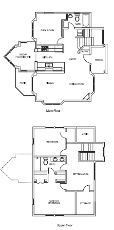 Plano de planta B - Cottagewood Apartments