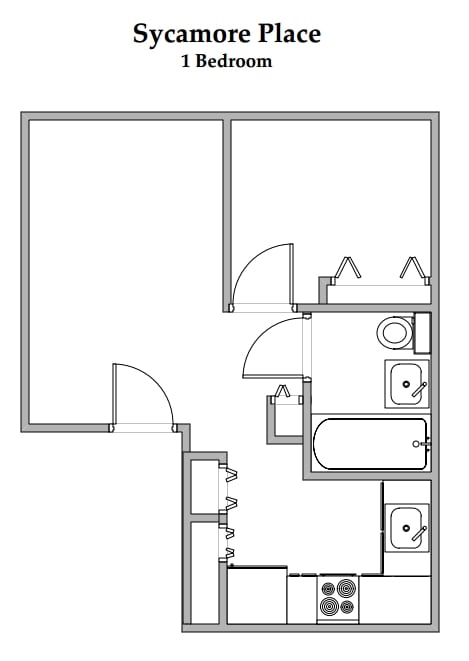 1BR/1BA - Sycamore Place