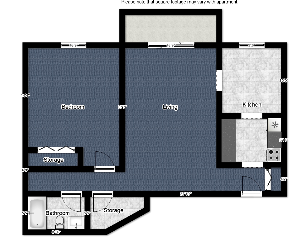 Floorplan - Olympia Court Apartments