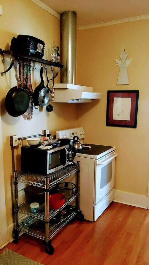 Rolling cart with microwave not included - 2157 Monroe Ave
