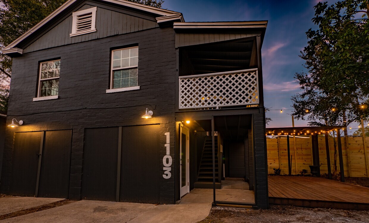 Exterior front at night - 1103 Montana St