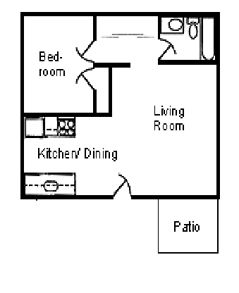 Upper Section - One Bedroom - Community Terrace