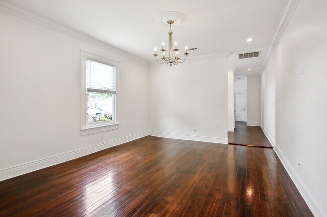 Living room leading to dining room - 1574 Jefferson Ave