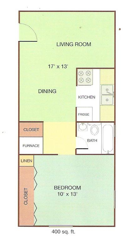 1HAB/1BA - Greenbriar Apartments