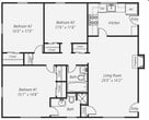 3 Bedroom / 2 Bath