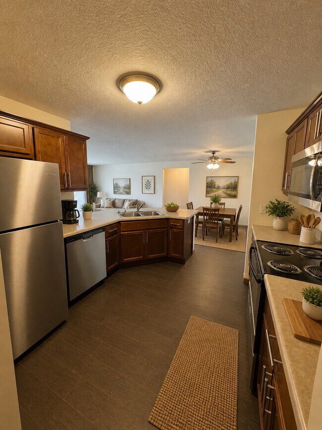 3 habitaciones, 2 baños - Cocina - Elm Creek Commons