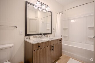 2BR, 2BA - 925SF - Verbena Bathroom 2 - Meridian at Wylie - 55+ Affordable Apartments