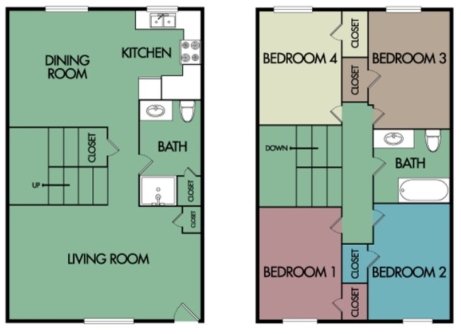 4BR/2BA - Lexington Ridge Apartments & Townhomes